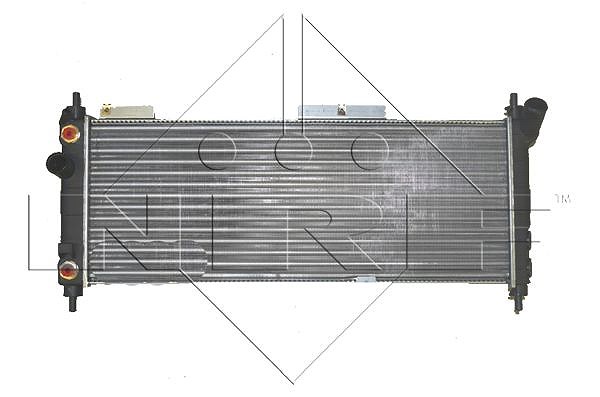 Nrf Kühler, 680 x 278 mm [Hersteller-Nr. 53631] für Chevrolet, Vauxhall, Opel