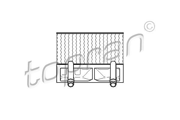 Topran Wärmetauscher, Innenraumheizung [Hersteller-Nr. 202698] für Opel, Vauxhall