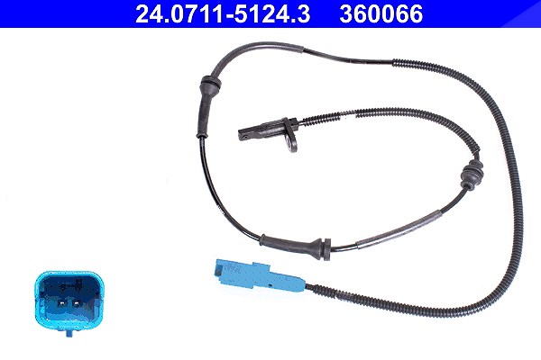 Ate ABS Sensor Vorderachse [Hersteller-Nr. 24.0711-5124.3] für Citroën, Peugeot