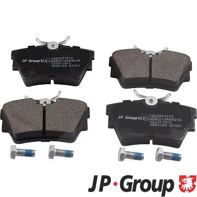 Jp Group Bremsbeläge hinten (Satz) [Hersteller-Nr. 1263701610] für Fiat, Opel, Nissan, Renault, Vauxhall