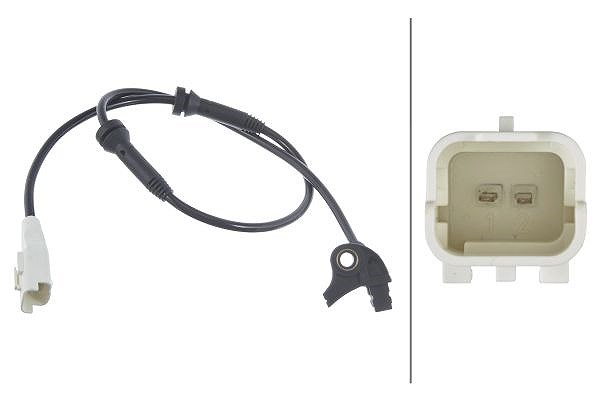 Hella Sensor, Raddrehzahl [Hersteller-Nr. 6PU009106-371] für Peugeot, Citroën