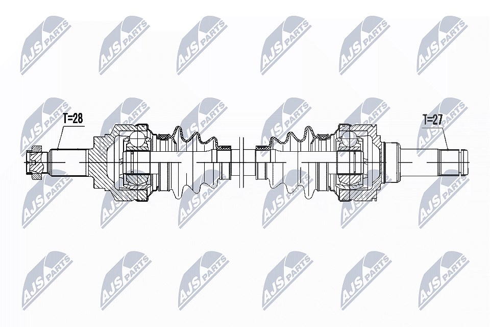 Nty Antriebswelle [Hersteller-Nr. NPW-BM-048] für BMW
