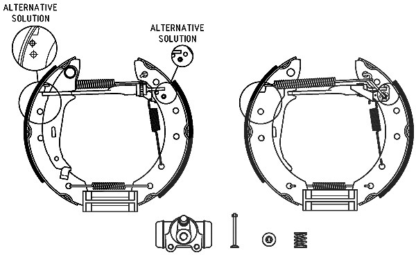 Hella Bremsbackensatz [Hersteller-Nr. 8DB355004-431] für Renault