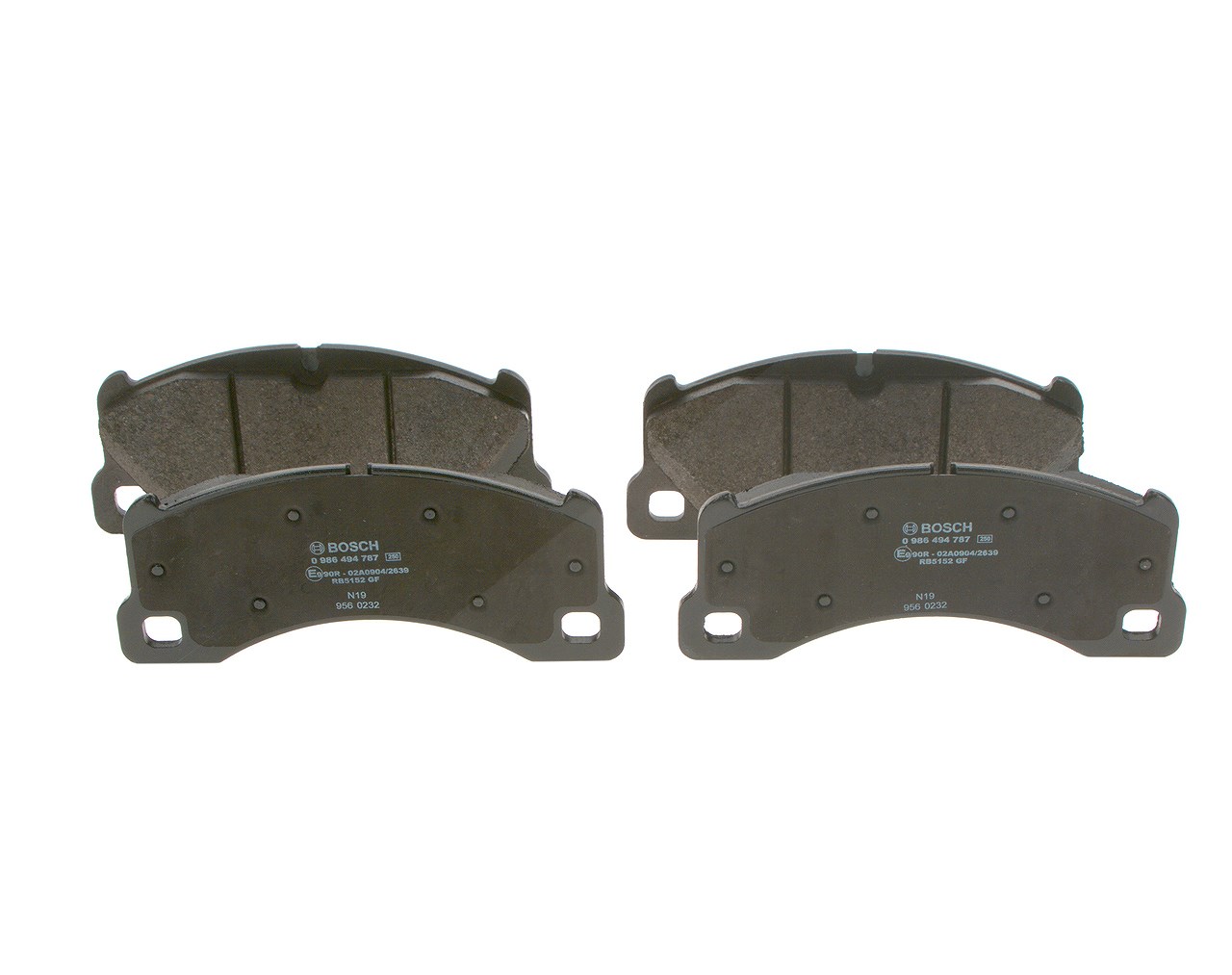 Bosch Bremsbelagsatz, Scheibenbremse [Hersteller-Nr. 0986494787] für Porsche