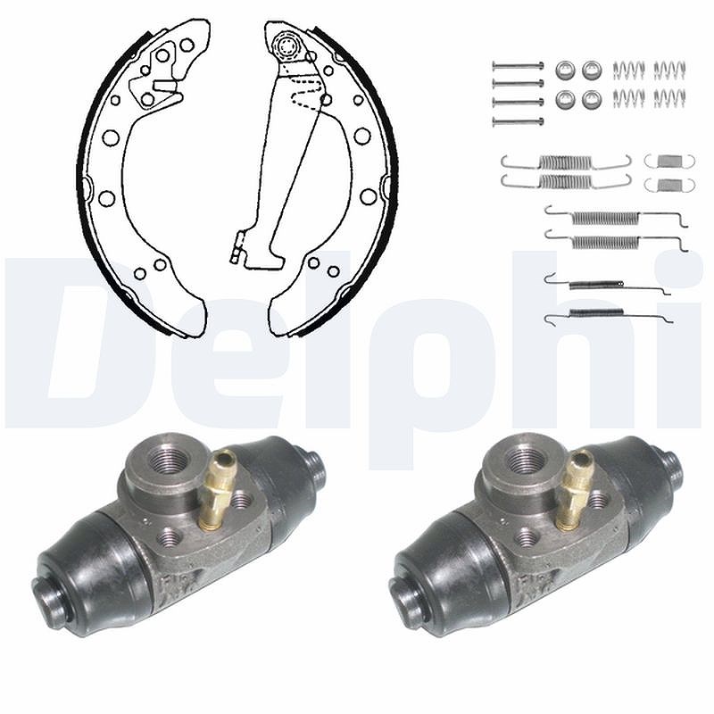 Delphi Bremsbackensatz [Hersteller-Nr. KP850] für Audi, Skoda, Seat, VW