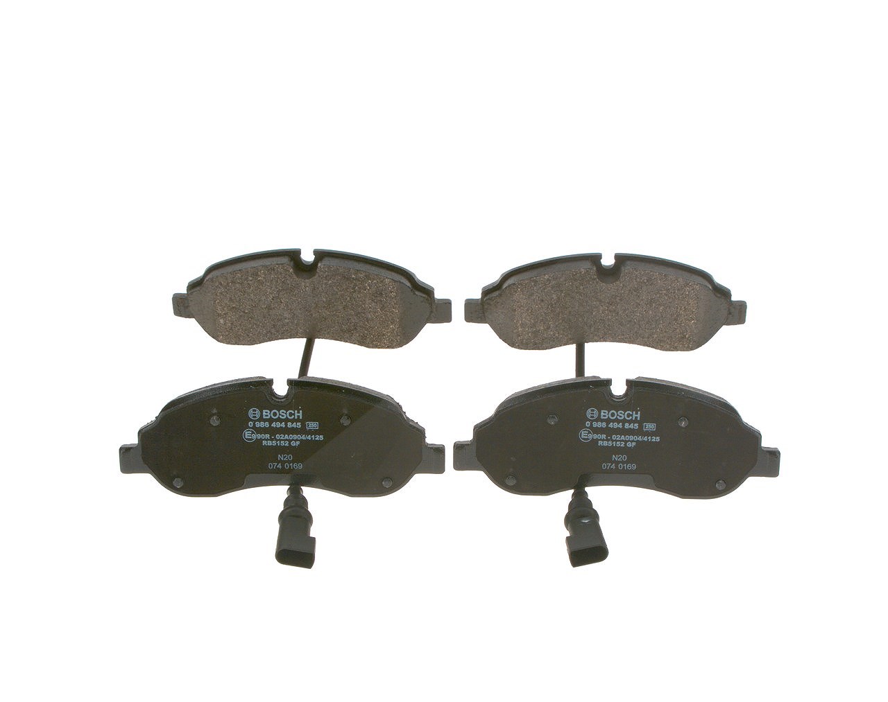 Bosch Bremsbeläge mit VWK vorne (Satz) [Hersteller-Nr. 0986494845] für Ford