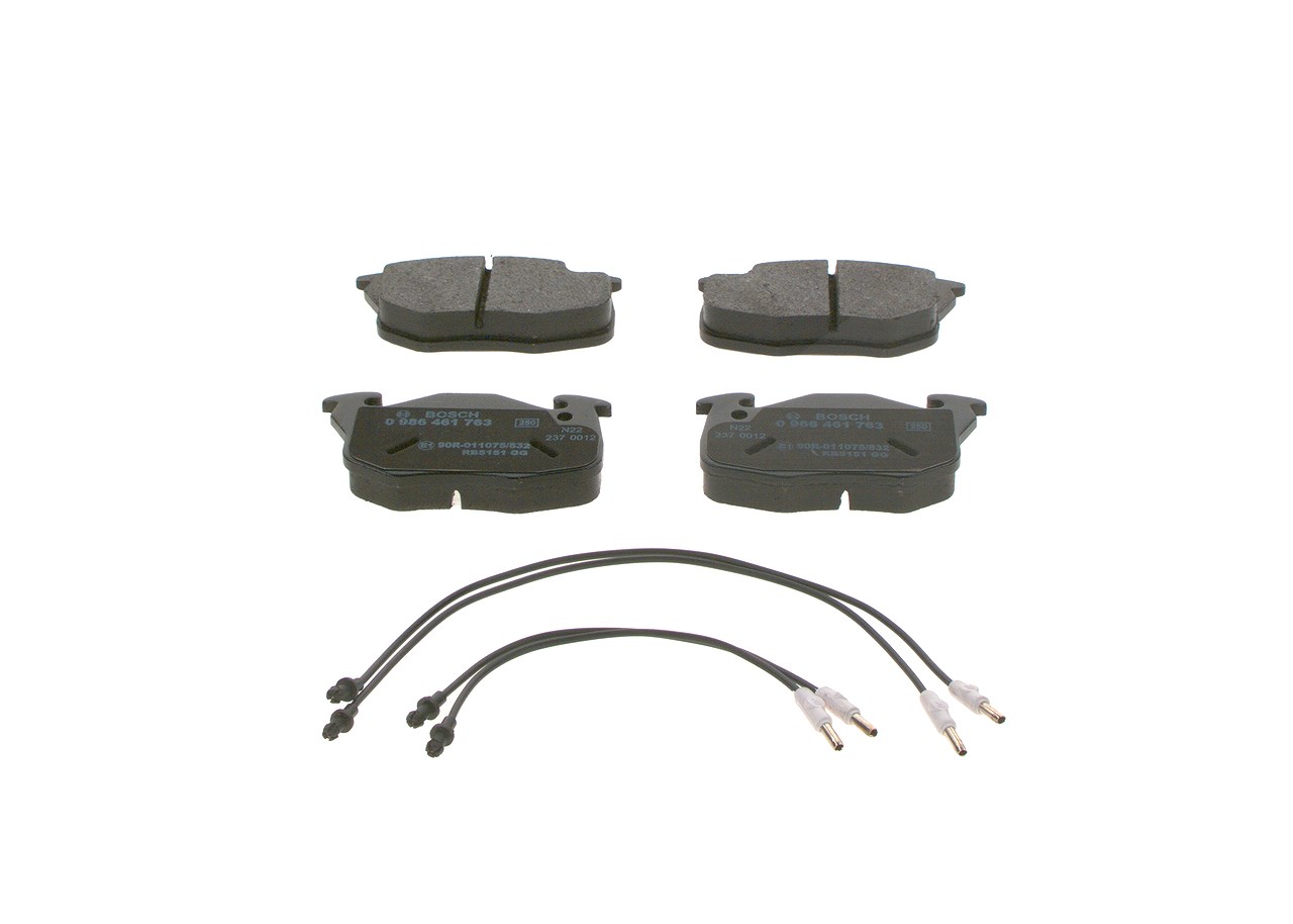 Bosch Bremsbelagsatz, Scheibenbremse [Hersteller-Nr. 0986461763] für Citroën, Renault, Peugeot