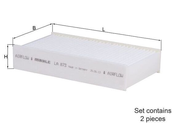 Mahle Filter, Innenraumluft [Hersteller-Nr. LA873/S] für Alpina, BMW