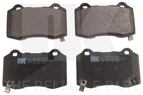 Nk Bremsbelagsatz, Scheibenbremse [Hersteller-Nr. 2266002] für Hyundai, Tesla, Jeep