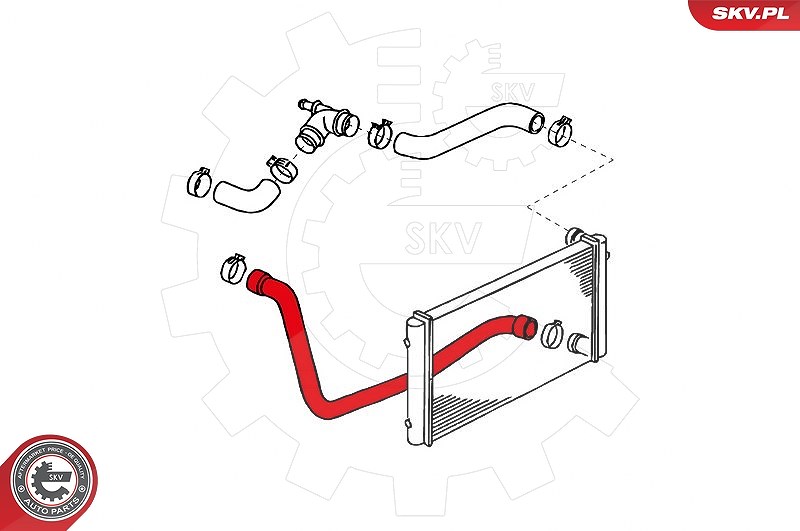Esen Skv Kühlerschlauch [Hersteller-Nr. 24SKV317] für VW, Seat