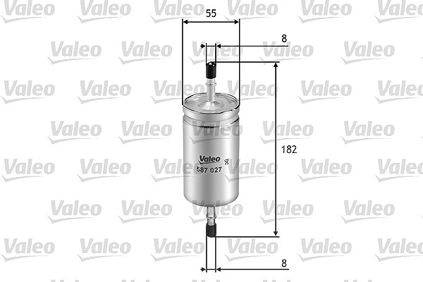 Valeo Kraftstofffilter [Hersteller-Nr. 587027] für Mazda, Ford, Volvo