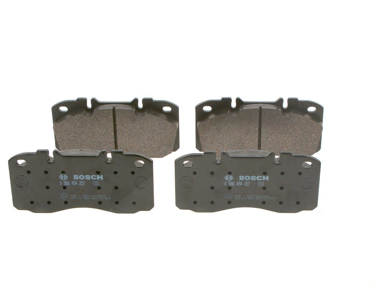 Bosch Bremsbelagsatz, Scheibenbremse [Hersteller-Nr. 0986494257] für Iveco