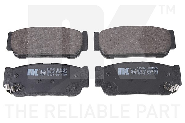 Nk Bremsbelagsatz, Scheibenbremse [Hersteller-Nr. 225705] für Ssangyong