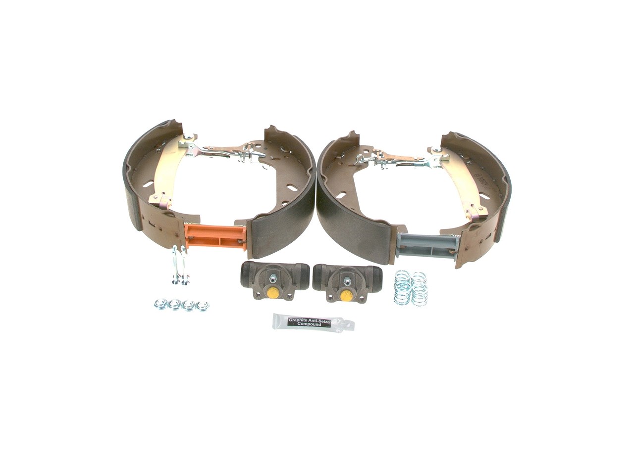 Bosch Bremsbackensatz [Hersteller-Nr. 0204114112] für Peugeot, Citroën, Fiat