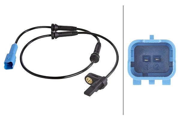 Hella Sensor, Raddrehzahl [Hersteller-Nr. 6PU009106-901] für Peugeot