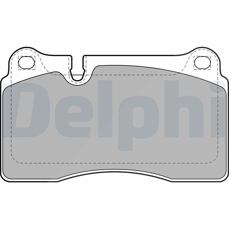 Delphi Bremsbelagsatz, Scheibenbremse [Hersteller-Nr. LP2012] für Seat, Cupra, Audi, VW
