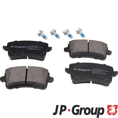 Jp Group Bremsbeläge hinten (Satz) [Hersteller-Nr. 1163706810] für Audi