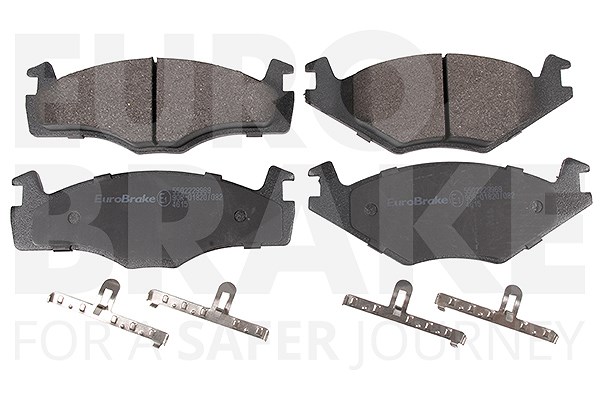 Eurobrake Bremsbeläge vorne (Satz) [Hersteller-Nr. 5502229969] für VW, Seat