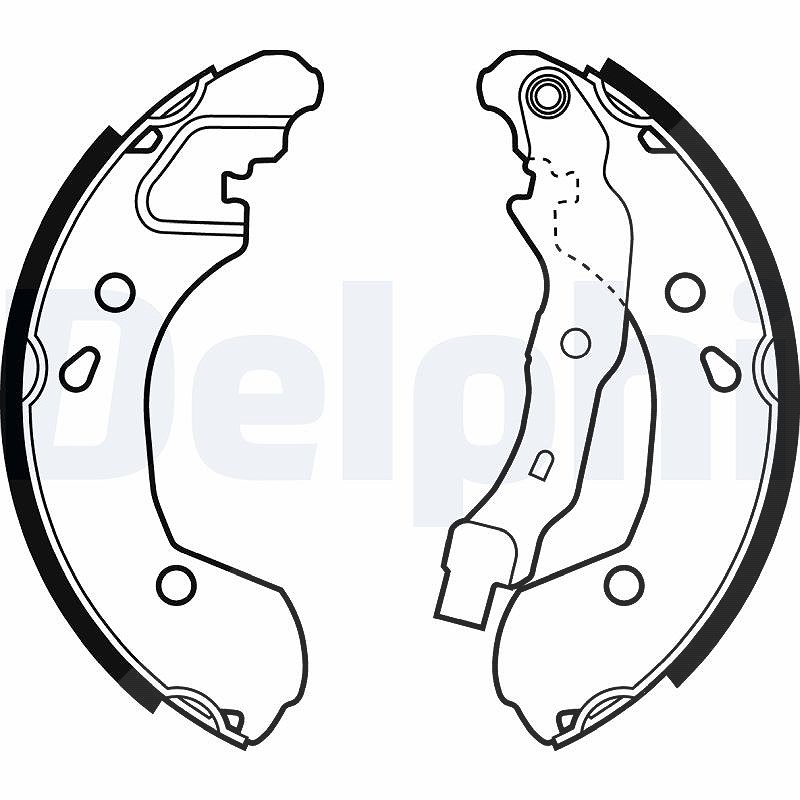 Delphi Bremsbackensatz [Hersteller-Nr. LS1965] für Nissan, Renault