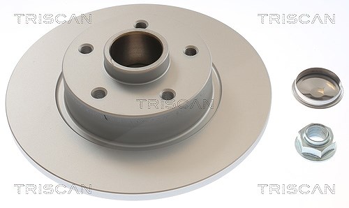 Triscan 1x Bremsscheibe Hinterachse Voll [Hersteller-Nr. 8120101124C] für Vauxhall, Fiat, Opel, Renault, Nissan