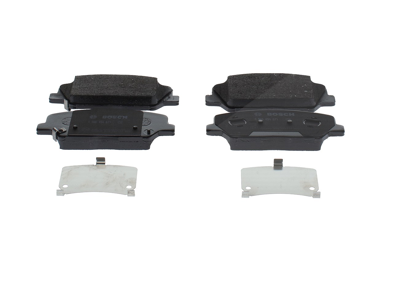 Bosch Bremsbelagsatz, Scheibenbremse [Hersteller-Nr. 0986494671] für Hyundai, Kia