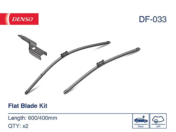 Denso Wischblatt [Hersteller-Nr. DF-033] für Peugeot, Ford, Citroën, Renault, Seat, Opel, Fiat