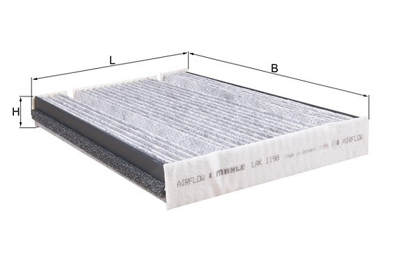 Mahle Filter, Innenraumluft [Hersteller-Nr. LAK1198] für Mercedes-Benz