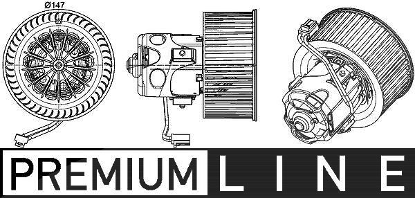 Mahle Innenraumgebläse [Hersteller-Nr. AB151000P] für Rolls-royce, Alpina, BMW