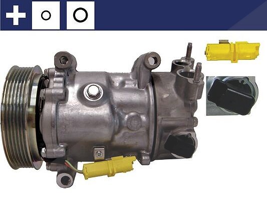 Mahle Kompressor, Klimaanlage [Hersteller-Nr. ACP14000S] für Peugeot, Citroën, Ds