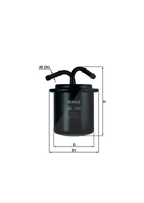 Mahle Kraftstofffilter [Hersteller-Nr. KL134] für Subaru