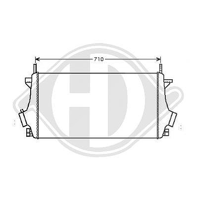 Diederichs Ladeluftkühler [Hersteller-Nr. DCA1037] für Opel, Vauxhall, Saab