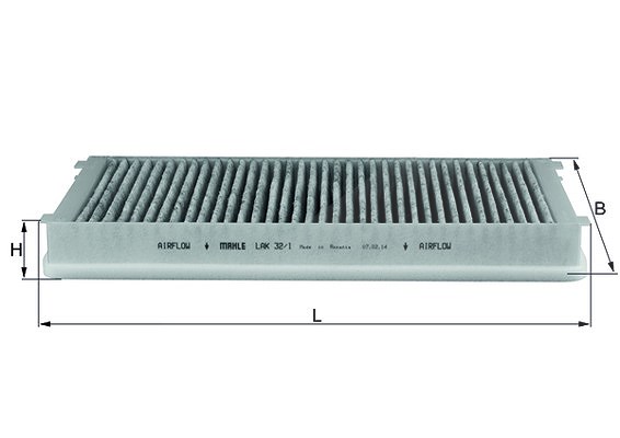 Mahle Filter, Innenraumluft [Hersteller-Nr. LAK32/1] für Porsche