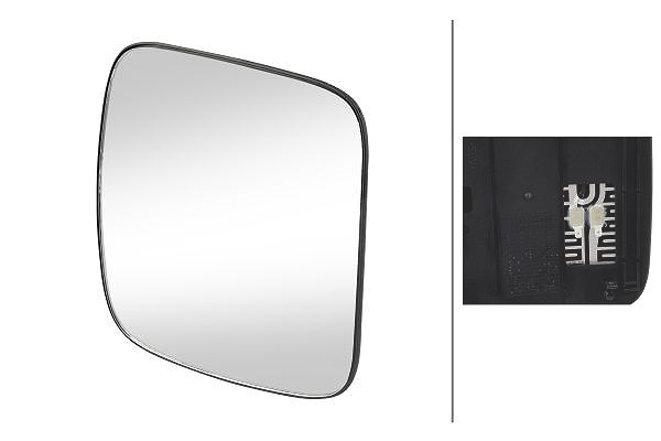 Hella Spiegelglas, Weitwinkelspiegel [Hersteller-Nr. 9MX563710-012] für Mercedes-Benz