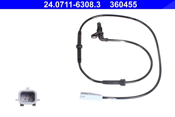 Ate Sensor, Raddrehzahl [Hersteller-Nr. 24.0711-6308.3] für Renault, Dacia