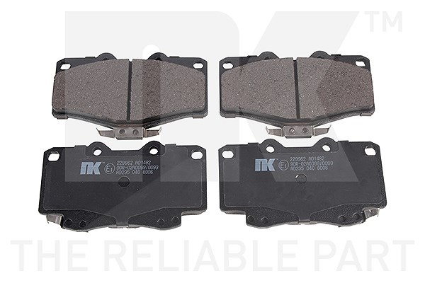 Nk Bremsbelagsatz Vorderachse [Hersteller-Nr. 229962] für Toyota, VW