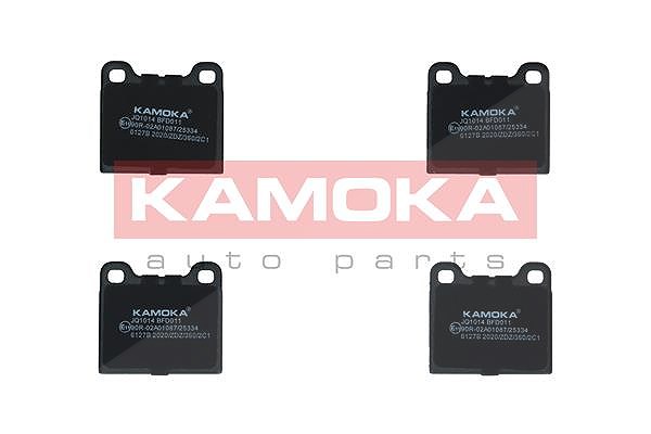 Kamoka Bremsbelagsatz, Scheibenbremse [Hersteller-Nr. JQ1014] für Opel, Ford, VW, BMW, Audi, Mercedes-Benz, Talbot, Maserati, Alfa Romeo, Volvo, Range
