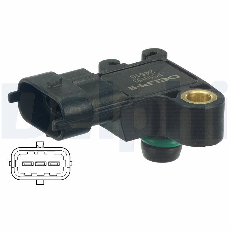 Delphi Sensor, Saugrohrdruck [Hersteller-Nr. PS10153] für Opel, Chevrolet, Vauxhall