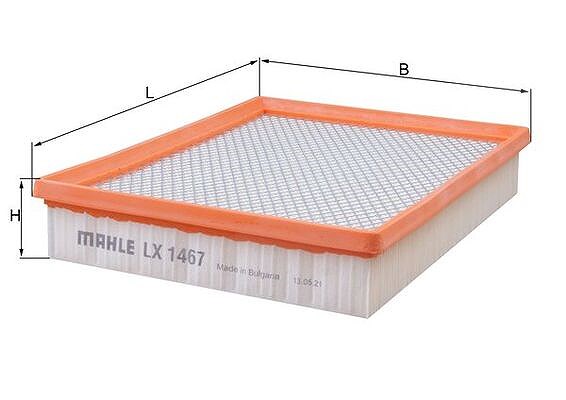 Mahle Luftfilter [Hersteller-Nr. LX1467] für Vauxhall, Gmc, Saab, Opel, Chevrolet, Cadillac
