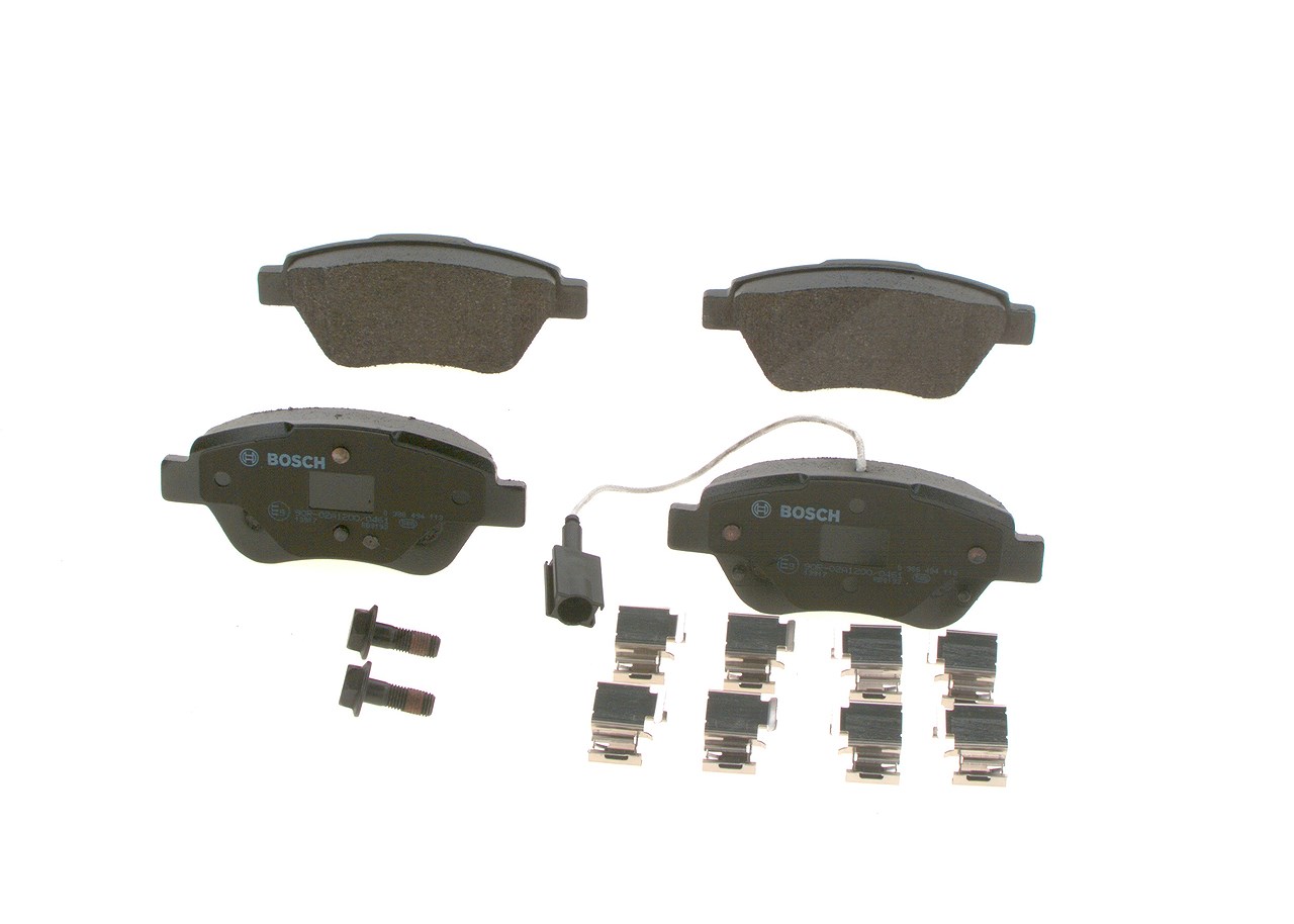 Bosch Bremsbelagsatz, Scheibenbremse [Hersteller-Nr. 0986494113] für Lancia, Peugeot, Citroën, Alfa Romeo, Fiat