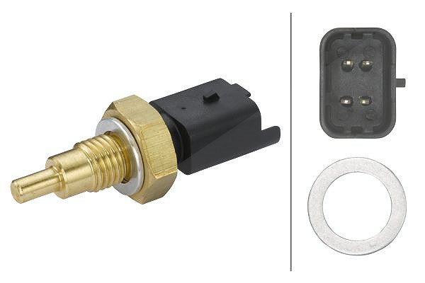 Hella Sensor, Kühlmitteltemperatur [Hersteller-Nr. 6PT009309-581] für Alfa Romeo, Lancia, Fiat