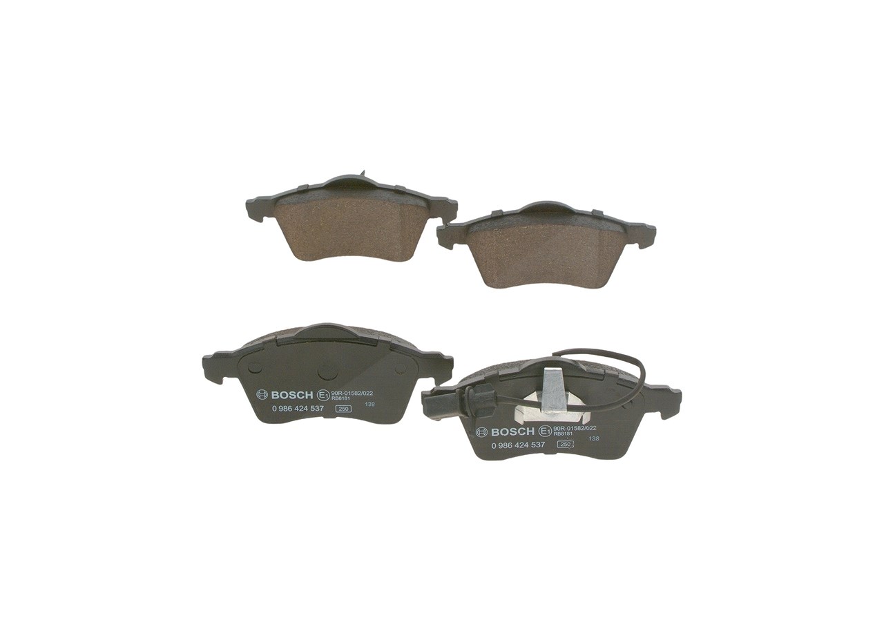 Bosch Bremsbelagsatz, Scheibenbremse [Hersteller-Nr. 0986424537] für VW