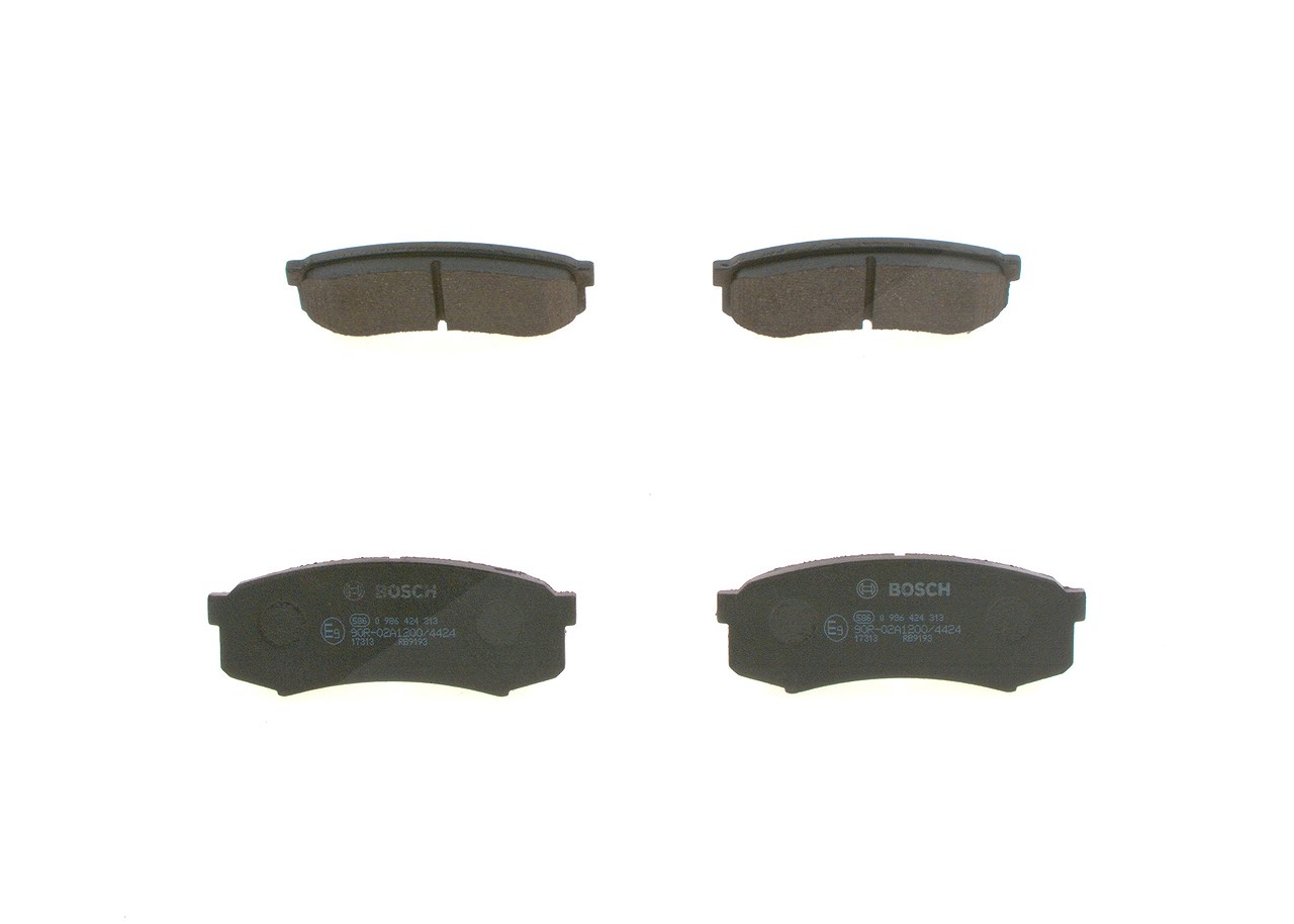 Bosch Bremsbelagsatz, Scheibenbremse [Hersteller-Nr. 0986424313] für Lexus, Mitsubishi, Toyota