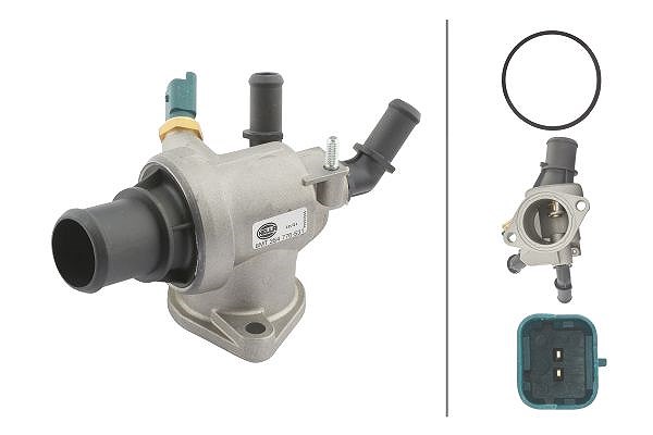 Hella Thermostat, Kühlmittel [Hersteller-Nr. 8MT354776-531] für Saab, Fiat, Vauxhall, Opel, Alfa Romeo, Suzuki