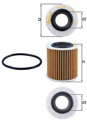 Mahle Ölfilter [Hersteller-Nr. OX834D] für Mazda, Ford Usa, Ford, VW