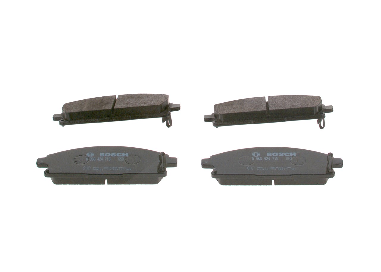 Bosch Bremsbelagsatz, Scheibenbremse [Hersteller-Nr. 0986424715] für Nissan, Honda