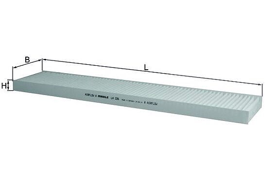 Mahle Filter, Innenraumluft [Hersteller-Nr. LA226] für VW, Ford, Seat