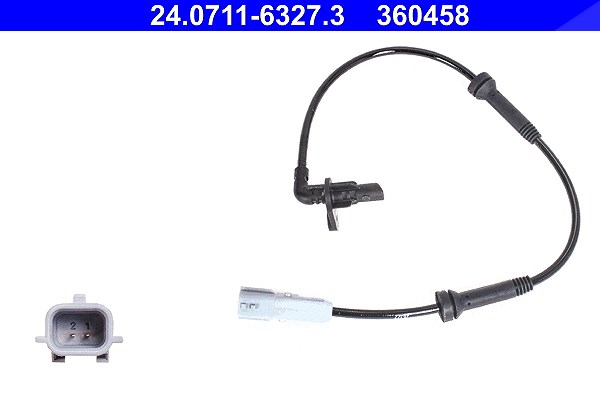Ate Sensor, Raddrehzahl [Hersteller-Nr. 24.0711-6327.3] für Renault, Dacia
