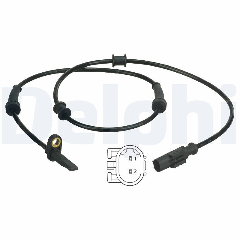 Delphi Sensor, Raddrehzahl [Hersteller-Nr. SS20388] für Citroën, Fiat, Peugeot