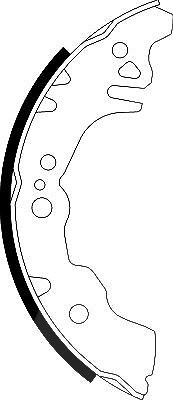 Hella Bremsbackensatz [Hersteller-Nr. 8DB355003-071] für Perodua, Toyota, Subaru, Daihatsu