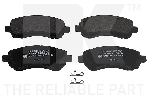 Nk Bremsbelagsatz Vorderachse [Hersteller-Nr. 224409] für Subaru
